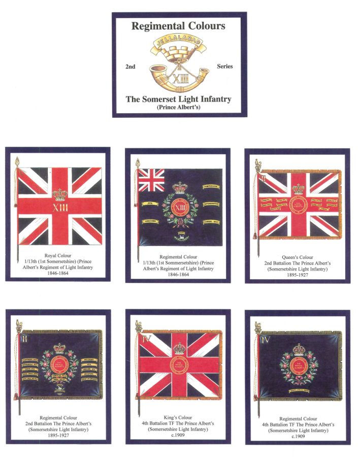 The Somerset Light Infantry (Prince Albert's) 2nd Series - 'Regimental Colours' Trade Card Set by David Hunter